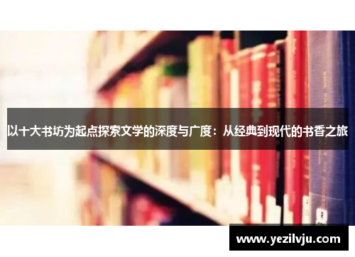 以十大书坊为起点探索文学的深度与广度：从经典到现代的书香之旅